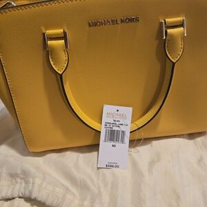Michael Kors Yellow Leather Women's Bag